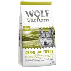 Wolf of Wilderness Adult "Green Fields" Lamm - getreidefrei - Doppelpack 2 x 12 kg