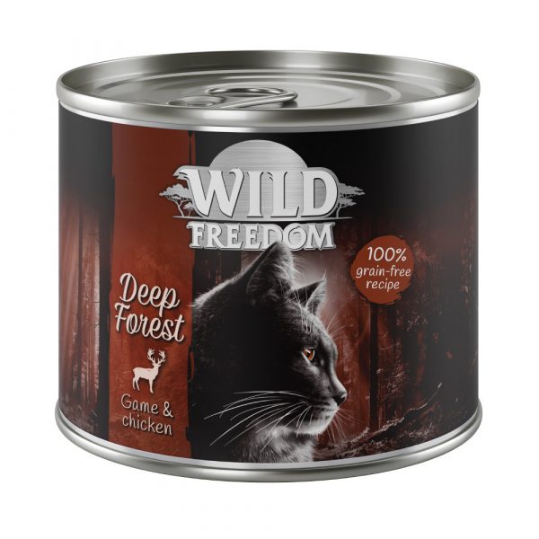 Wild Freedom Probierpaket: 400 g Trockenfutter + 6 x 200 /  70 g Nassfutter - Adult Wild Hills Ente + gemischtes Paket 6 x 200 g