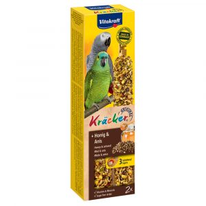 Vitakraft Kräcker Papagei - 2 x 2 Sticks Honig & Anis