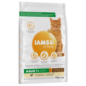 10 kg / 15 kg IAMS Katzenfutter zum Sonderpreis! - Vitality Ausgewachsene Katzen mit Huhn (10 kg)