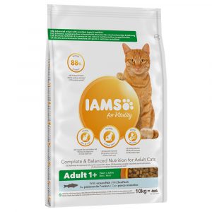 10 kg / 15 kg IAMS Katzenfutter zum Sonderpreis! - Vitality Ausgewachsene Katzen mit Seefisch (10 kg)
