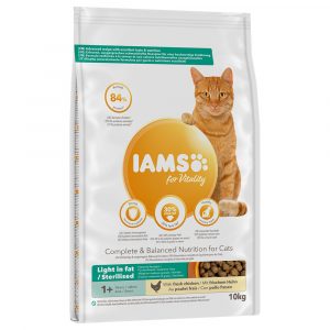 10 kg / 15 kg IAMS Katzenfutter zum Sonderpreis! - Vitality Fettarme Rezeptur / Sterilised (10 kg)