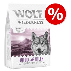 Wolf of Wilderness - getreidefrei - Probierbeutel - NEU: Rocky Canyons Senior - Freiland-Rind (Single Protein