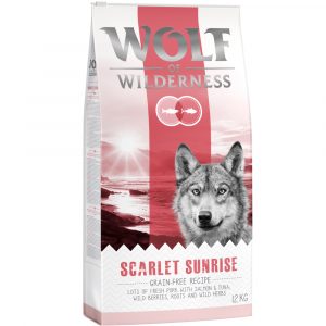 2 x 12 kg Wolf of Wilderness Trockenfutter - getreidefrei - Scarlet Sunrise - Lachs & Thunfisch