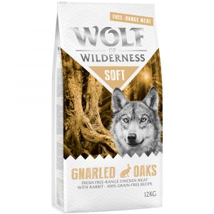 Wolf of Wilderness "Soft - Gnarled Oaks" Freiland-Huhn & Kaninchen - getreidefrei - 12 + 2 kg gratis! 14 kg