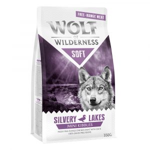 Wolf of Wilderness - getreidefrei - Probierbeutel Soft Mini "Silvery Lakes" - Freiland-Huhn & Ente 350 g
