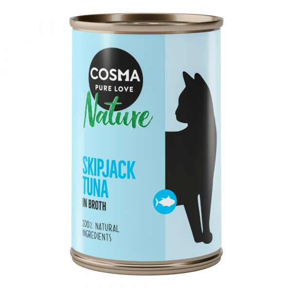 24 x 140 g Cosma Nature Nassfutter zum Sonderpreis! - Skipjack Thunfisch