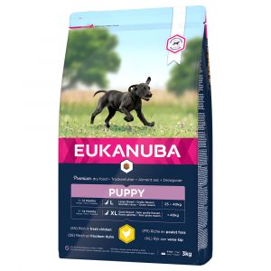 3 kg Eukanuba Breed Trockenfutter zum Sonderpreis! - Puppy Large Huhn