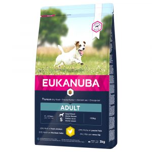 3 kg Eukanuba Breed Trockenfutter zum Sonderpreis! - Adult Small Huhn