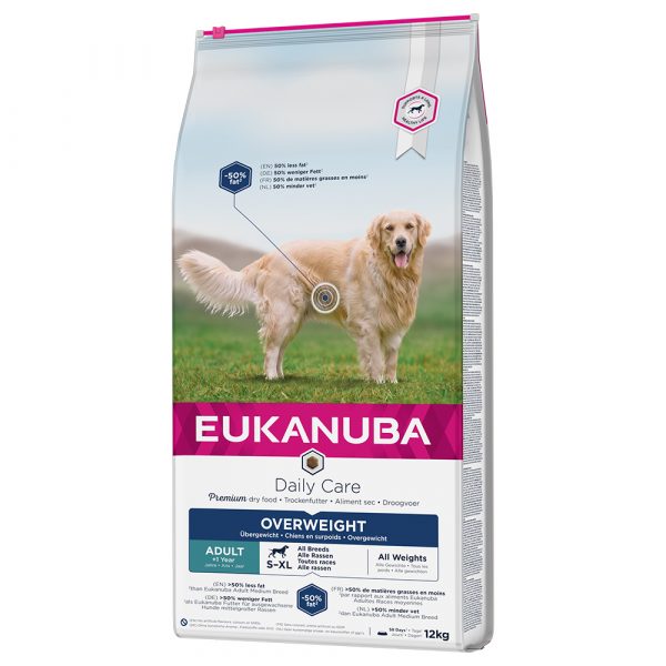 12 kg / 15 kg Eukanuba Daily Care zum Sonderpreis! - 12 kg Overweight Adult Dog
