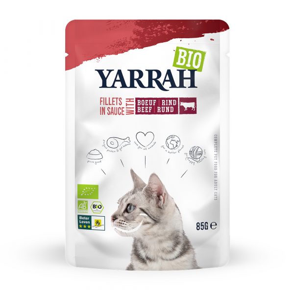 14 x 85 g Yarrah Bio Filets in Soße zum Sonderpreis! - mit Bio-Rind