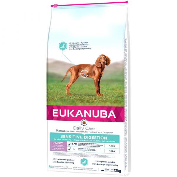 12 kg / 15 kg Eukanuba Daily Care zum Sonderpreis! - 12 kg Puppy Sensitive Digestion