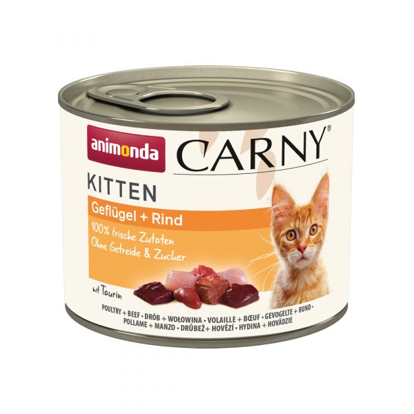 Animonda Carny Kitten 12 x 200 g - Geflügel & Rind