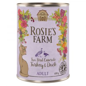 Rosie's Farm Adult 6 x 400 g zum Sonderpreis! - Pute & Ente