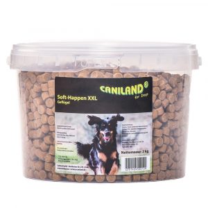 Caniland Hundesnacks zum Sonderpreis!  - Soft Geflügel-Trainees XXL-Eimer  (2 kg)