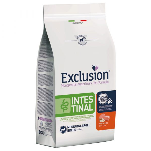 Exclusion Diet Intestinal Medium/Large Adult mit Schwein & Reis - 12 kg