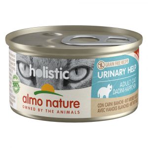 20 + 4 gratis! 24 x 85 g Almo Nature Holistic - Specialised Nutrition: Urinary Help mit weißem Fleisch