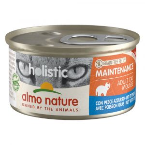 20 + 4 gratis! 24 x 85 g Almo Nature Holistic - Maintenance: Fettfisch