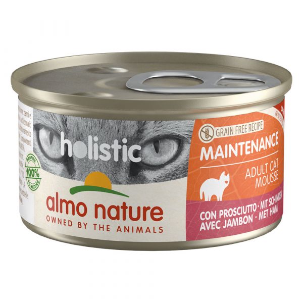 20 + 4 gratis! 24 x 85 g Almo Nature Holistic - Maintenance: Schinken