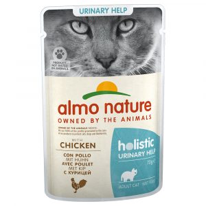 20 + 4 gratis! 24 x 70 g Almo Nature Holistic - Urinary Help: Huhn (24 x 70 g)