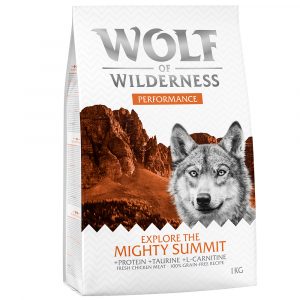 2 x 1 kg Wolf of Wilderness Trockenfutter zum Sonderpreis! Explore The Mighty Summit - Performance