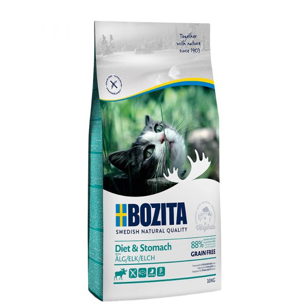 2-fach zooPunkte auf 2 kg / 10 kg Bozita Trockenfutter - Grainfree Diet & Stomach Elch (10 kg)