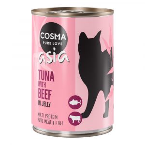 12 x 400 g Cosma Original und Cosma Asia zum Sonderpreis! - Asia Thunfisch & Rind