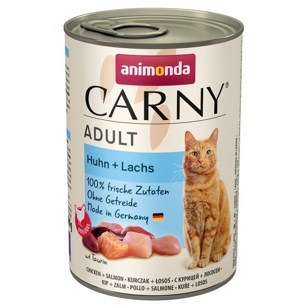 Sparpaket Animonda Carny Adult 24 x 400 g - Huhn & Lachs