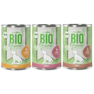 Sparpaket zooplus Bio 12 x 400 g zum Sonderpreis - Mix 3 Sorten