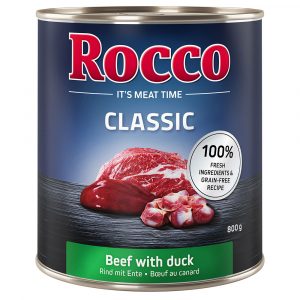 Sparpaket Rocco Classic 24 x 800 g zum Sonderpreis! - Rind mit Ente