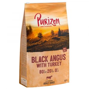 Sparpaket Purizon Classic 2 x 12 kg - Adult Black-Angus-Rind mit Truthahn