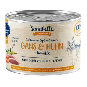 Sparpaket Sanabelle Fleisch in Soße 24 x 180 g - Gans & Huhn