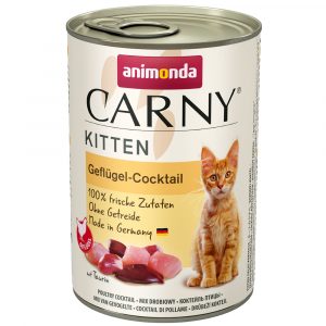 Sparpaket Animonda Carny Kitten 24 x 400 g - Geflügel- Cocktail