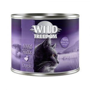 5 + 1 gratis! Wild Freedom 6 x 200 - Wild Hills Ente & Huhn 6 x 200 g