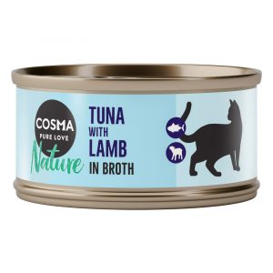 5 + 1 gratis! 6 x 70 g Cosma Nature - Thunfisch & Lamm