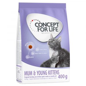 400 g Concept for Life zum Probierpreis! - Mum & Young Kittens