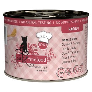 Sparpaket catz finefood Ragout 24 x 190 g - No.603 Gans & Pute