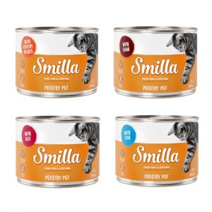 Sparpaket Smilla Geflügeltöpfchen 24 x 200g - Mix: Geflügel/Geflügelherzen