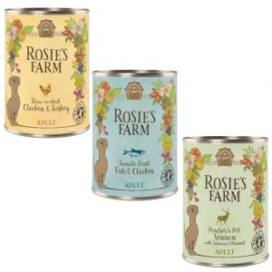 Sparpaket Rosie's Farm Adult 24 x 400 g  - Mix 2 (Huhn & Truthahn