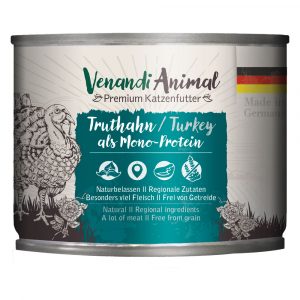 Venandi Animal Monoprotein 6 x 200 g - Truthahn