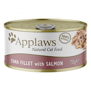 Applaws in Brühe 6 x 70 g - Thunfischfilet & Lachs