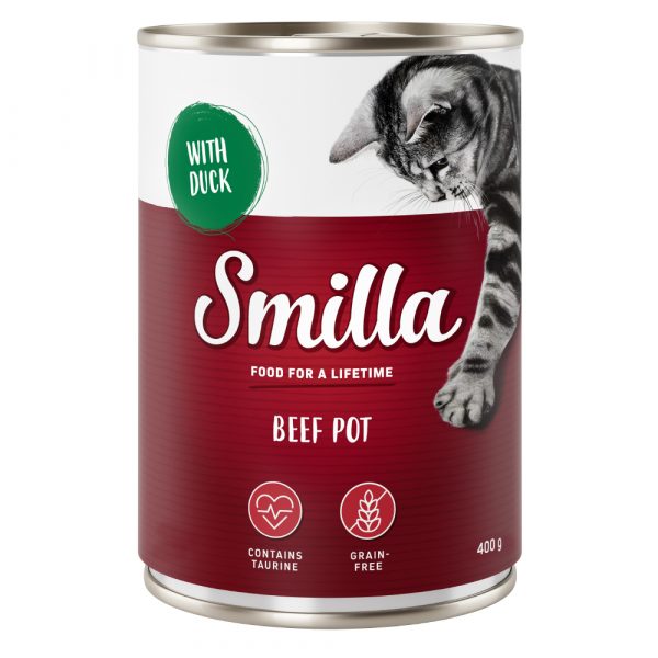 20 % sparen! Smilla Töpfchen 6 x 400 g  - Rind mit Ente