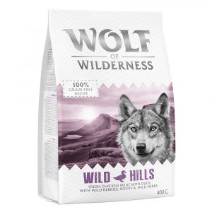 Wolf of Wilderness - Kaninchenohren Jetzt probieren: Trockenfutter  "Wild Hills" Ente - getreidefrei (400 g)