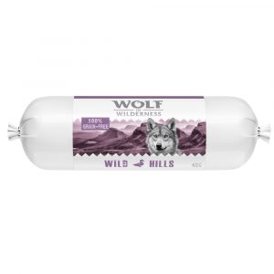 Sparpaket Wolf of Wilderness Adult 24 x 400 g  - Wurst - Wild Hills - Ente