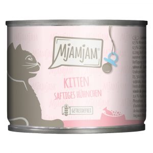 MjAMjAM Kitten 6 x 200 g - saftiges Hühnchen mit Lachsöl