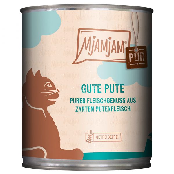 Sparpaket MjAMjAM purer Fleischgenuss 24 x 800 g - gute Pute pur