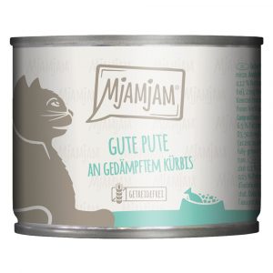 Sparpaket MjAMjAM 24 x 200 g - gute Pute an gedämpftem Kürbis