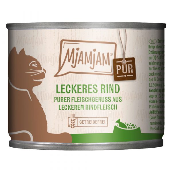 Sparpaket MjAMjAM Pur 24 x 200 g - leckeres Rind pur