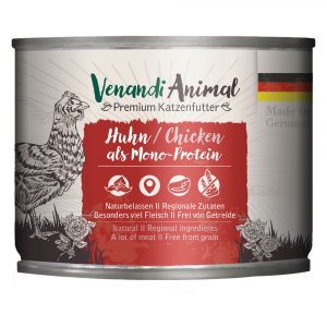 Sparpaket Venandi Animal Monoprotein 24 x 200 g - Huhn