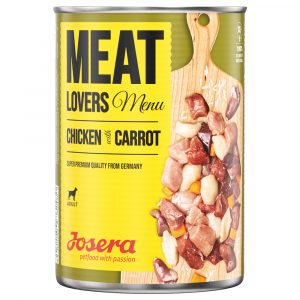 5 + 1 gratis! 6 x 800 g Josera Meatlovers - Menü: Huhn & Karotte